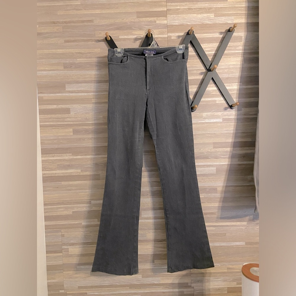 Light gray low rise slacks